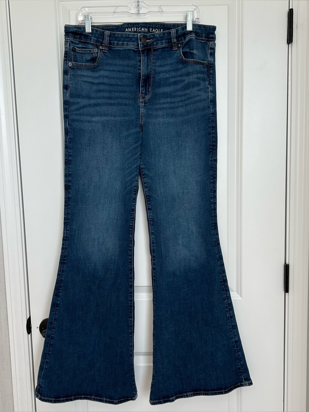 American Eagle Festival Flare Dark Wash 16 Long